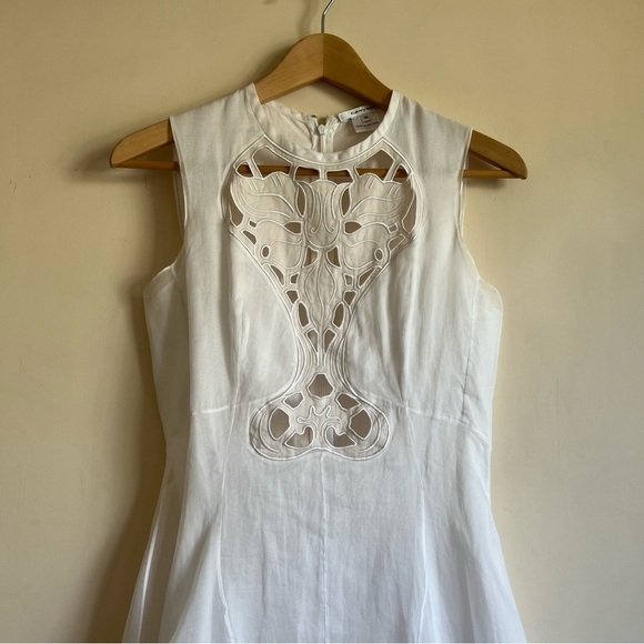 Carven Runway Organdi Dress in White - Picture 8 of 16